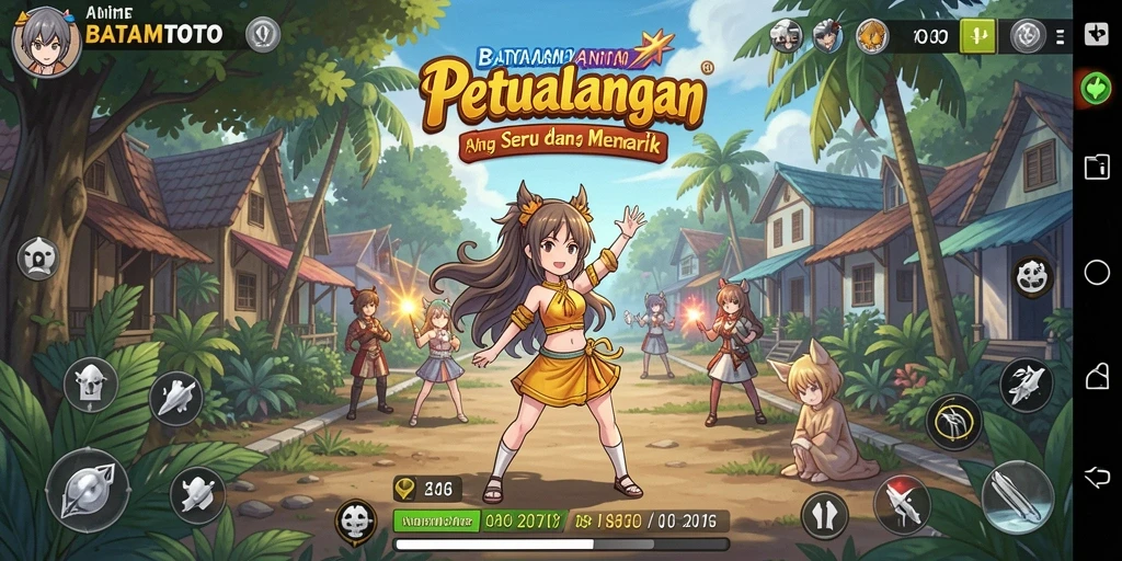 Gameplay dinamis dan karakter anime yang menarik.