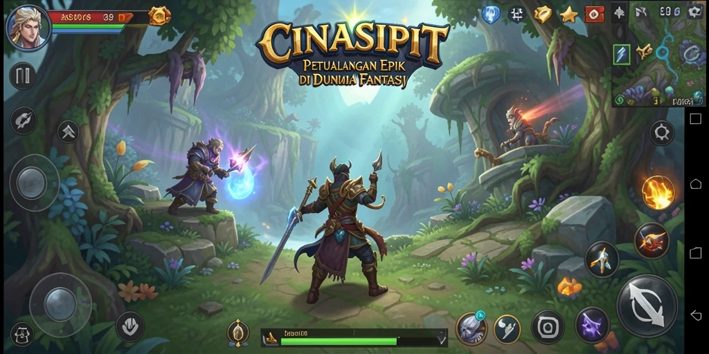 Tampilan gameplay seru dalam CINASIPIT yang penuh aksi.
