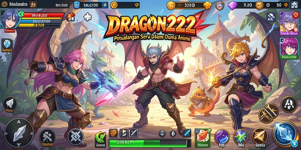 Tampilan gameplay seru dalam dunia anime yang memukau.