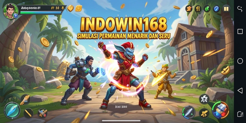 Screenshot gameplay INDOWIN168 menunjukkan simulasi yang imersif.