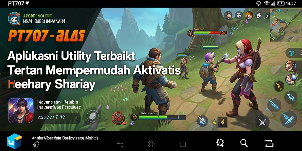 Tampilan antarmuka pengguna PT707 yang intuitif dan modern