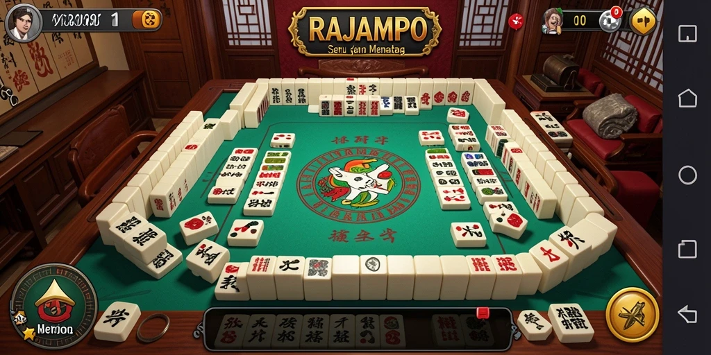 Gameplay Mahjong menawan dan menantang di RAJAMPO.