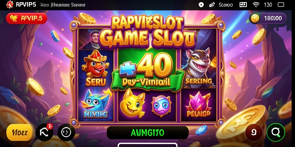 Tangkapan layar RPVIP5 menampilkan gameplay slot yang mendebarkan dan grafis memukau.
