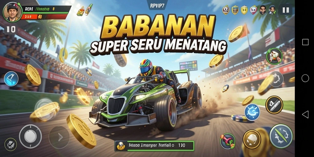 Tampilan luar biasa dari gameplay balap RPVIP7 yang mendebarkan.