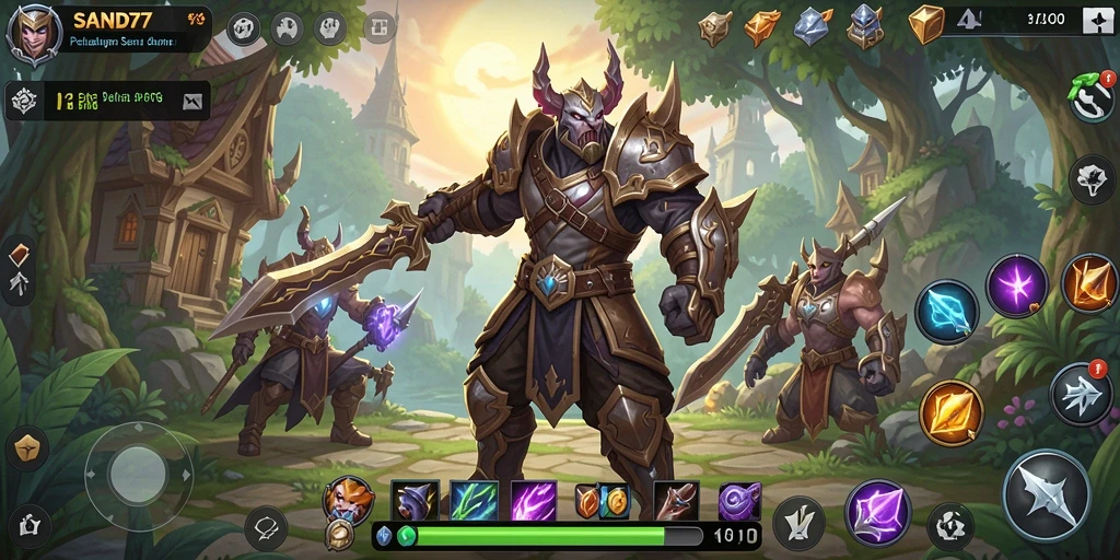 Tampilan gameplay SAND77 dengan aksi seru dan grafis menawan.