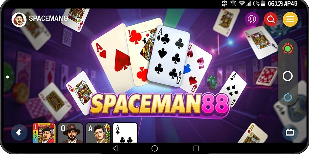 Screenshot gameplay SPACEMAN88 di meja Domino yang bersenang-senang.