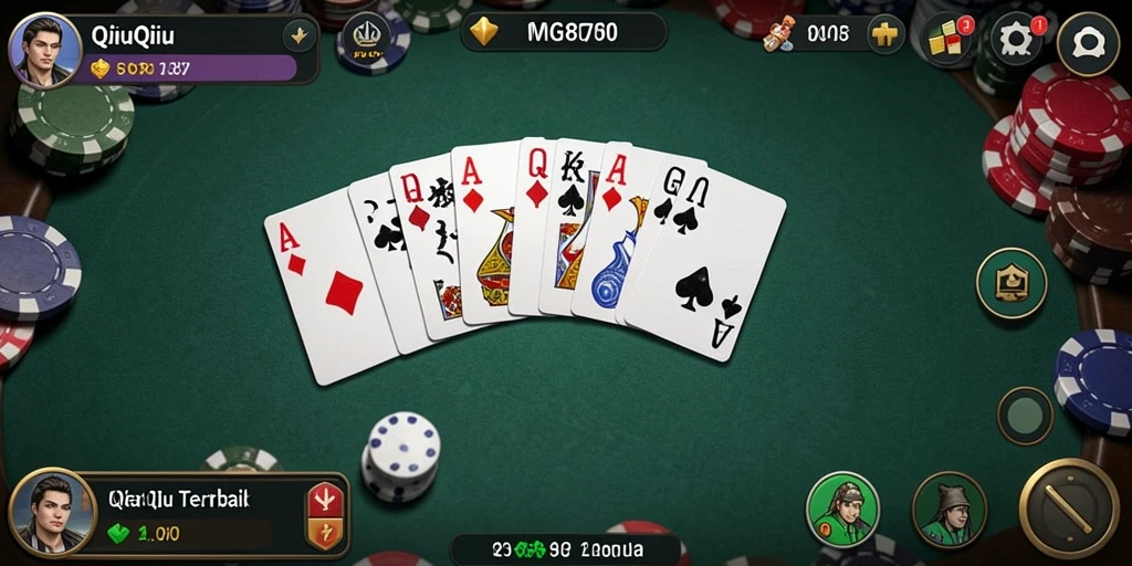Screenshot utama WG87 menunjukkan gameplay seru QiuQiu.